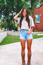 Load image into Gallery viewer, Vintage Oversize Washed Tee - Taupe
