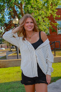 Parker Striped Button Shirt