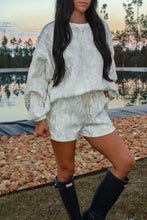 Load image into Gallery viewer, Forrest High Waist Sweat Shorts - Camo
