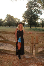 Load image into Gallery viewer, Langley Sheer Tunic Tank - Black
