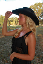 Load image into Gallery viewer, Langley Sheer Tunic Tank - Black

