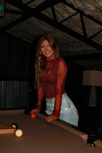 Load image into Gallery viewer, Cranberry Lace Long Sleeve - Deep Red
