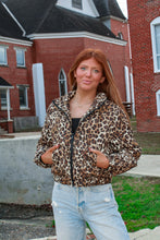 Load image into Gallery viewer, Cold Front Leopard Puffer Jacket
