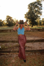 Load image into Gallery viewer, Feline Fine Leopard Maxi Skirt

