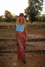 Load image into Gallery viewer, Feline Fine Leopard Maxi Skirt
