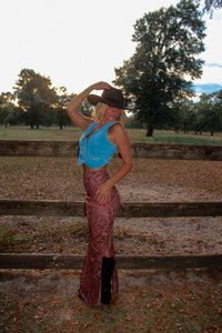 Feline Fine Leopard Maxi Skirt