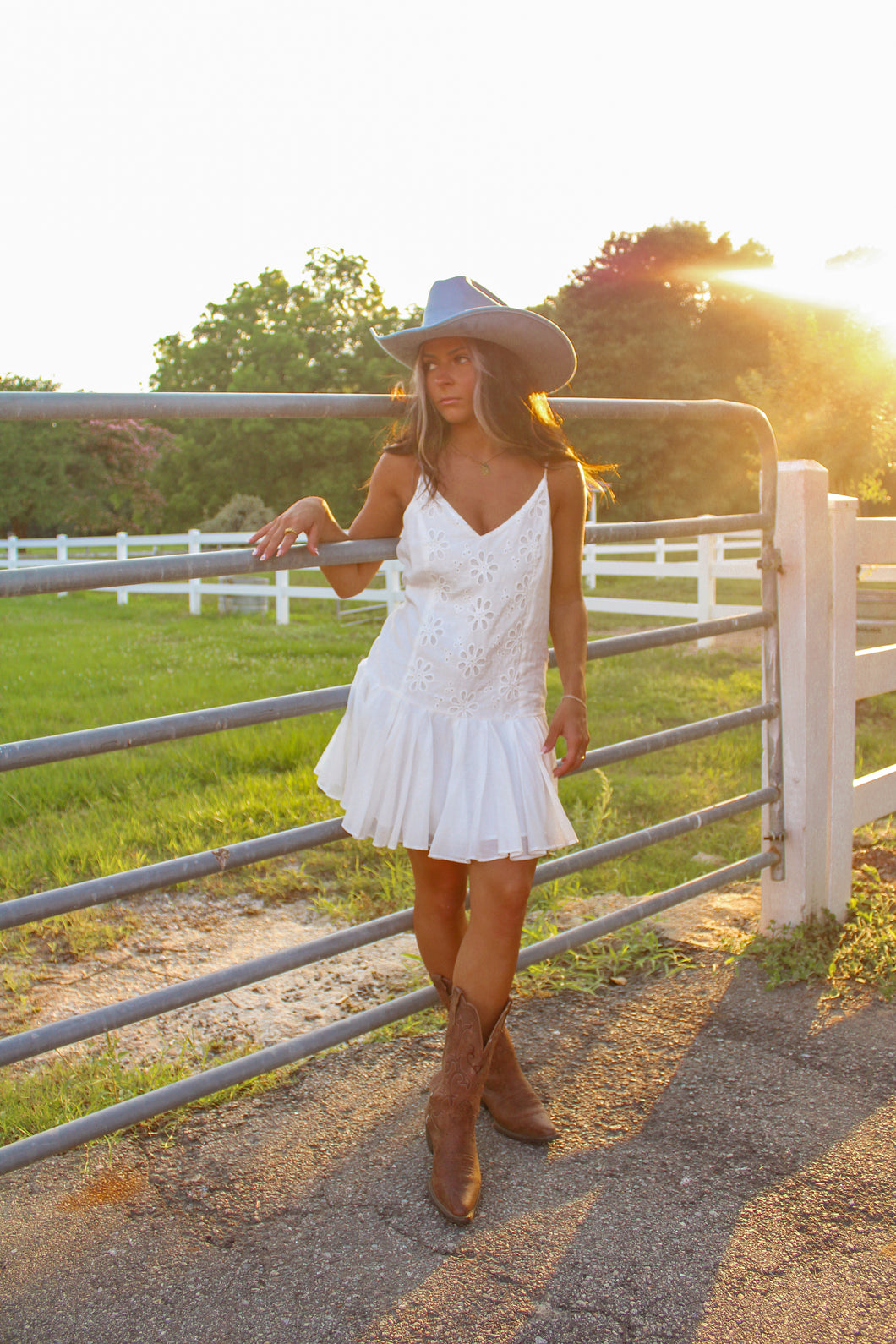 All Your’n Floral Mini Dress - White