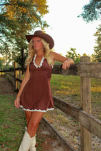 Load image into Gallery viewer, Cowboy Baby Polka Dot Mini Dress
