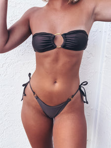 Coco Strapless Bikini Set - Brown