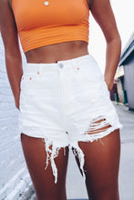 Load image into Gallery viewer, Ft Worth High Rise Shorts - White
