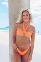 Load image into Gallery viewer, Cancun Halter High Waist Bikini Set - Orange
