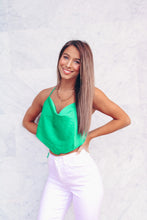Load image into Gallery viewer, Effortless Cowl Neck Tank - Kelly Green

