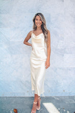 Load image into Gallery viewer, Athena Satin Dress - Champagne
