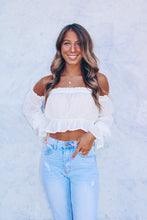 Load image into Gallery viewer, Grace Sheer Off The Shoulder Top - White
