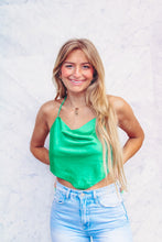 Load image into Gallery viewer, Effortless Cowl Neck Tank - Kelly Green
